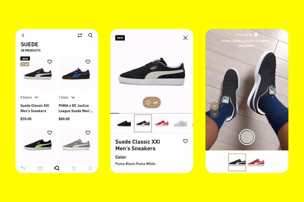 Snapchat  AR-шопинг мода новости виртуальная реальность новости