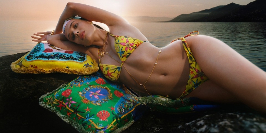 Versace лето купальник пляжнаяколлекция LaVaganza