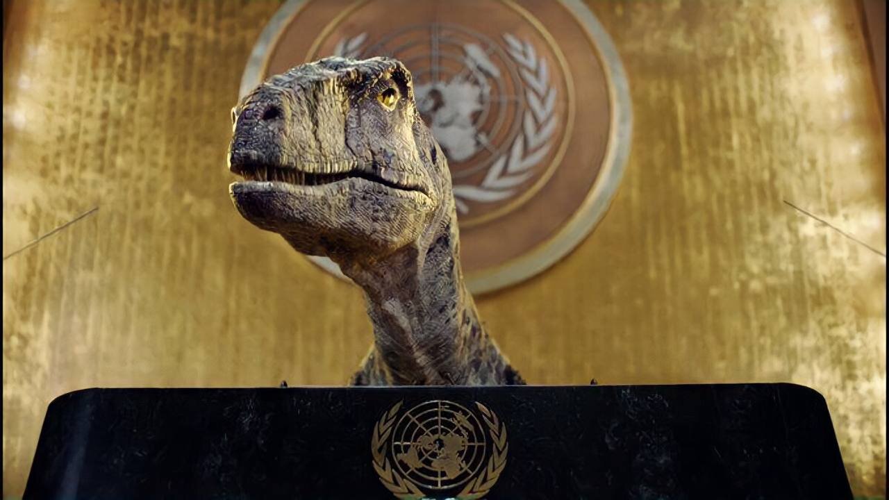 ООН динозавр видео ролик социальныйролик приближениевымирания