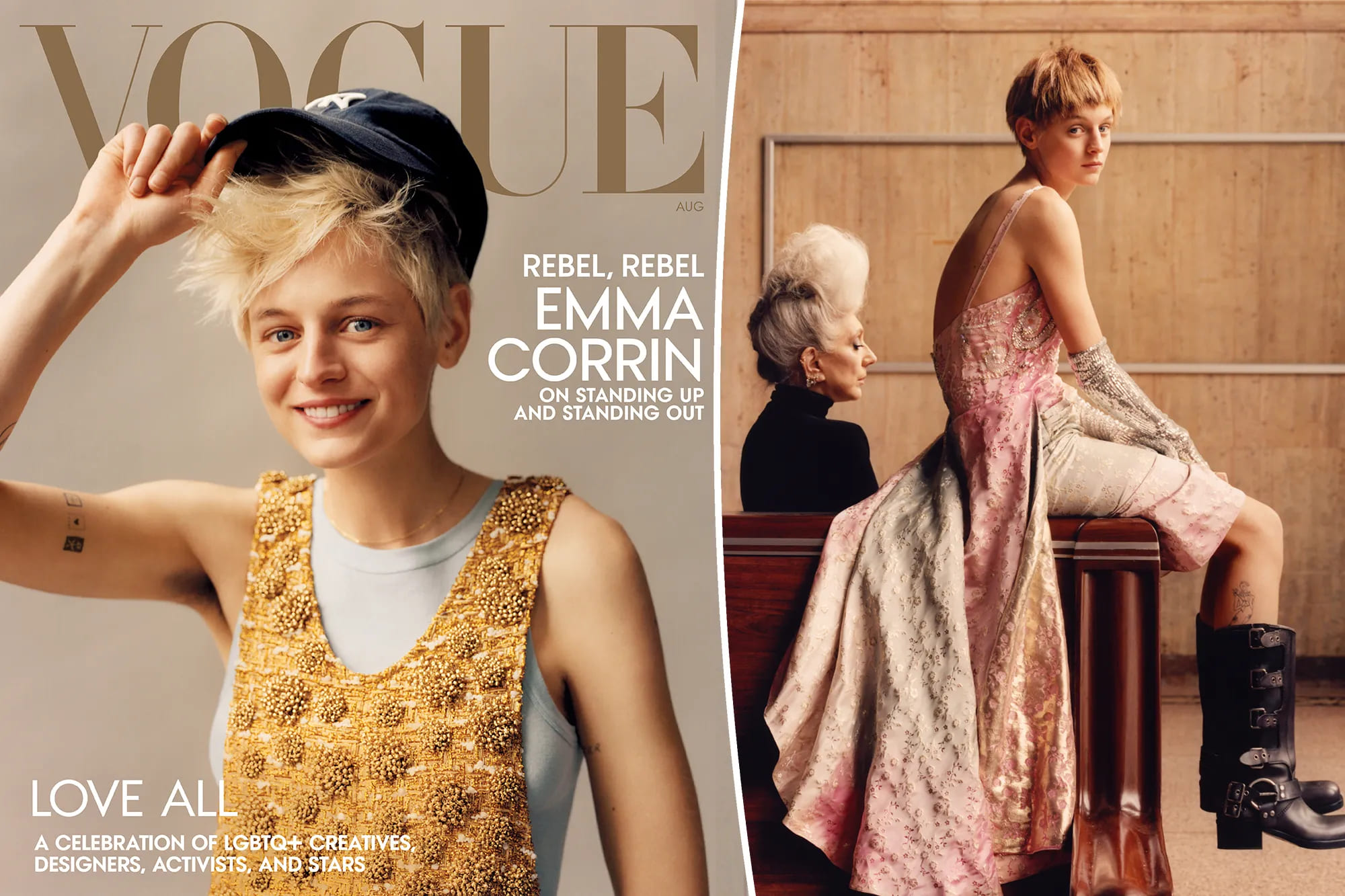 ЭммаКоррин лгбт новости небинарность облоджка Vogue
