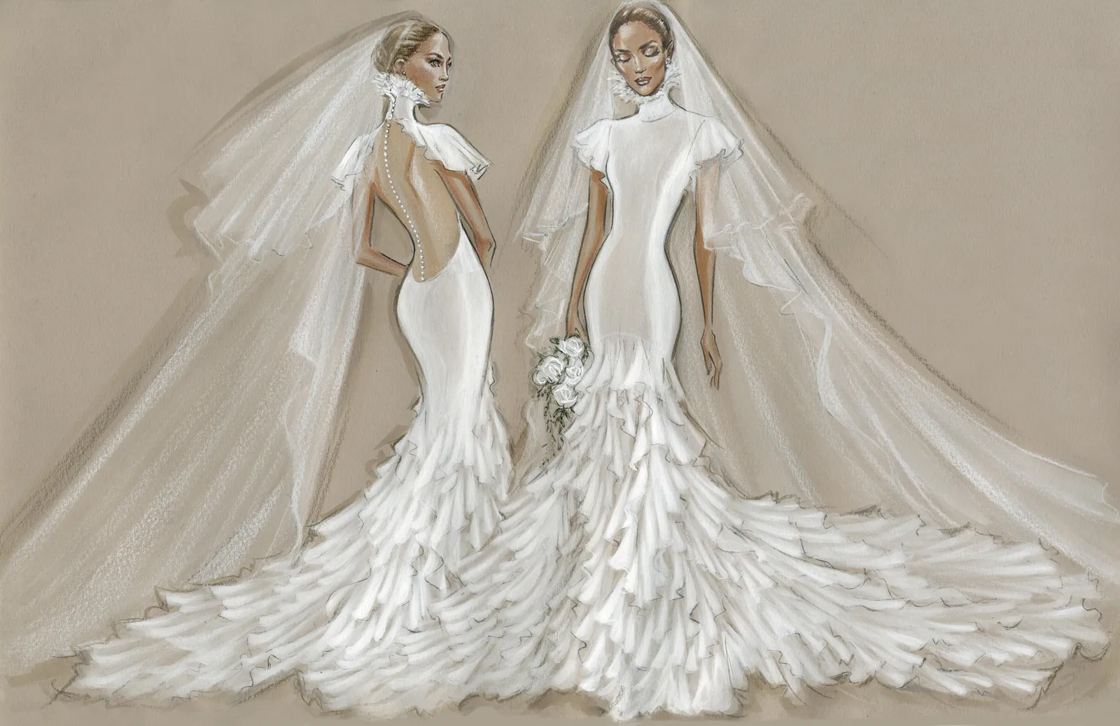 ДженниферЛопес образ невеста церемония видео ролик бренд свадьба платье