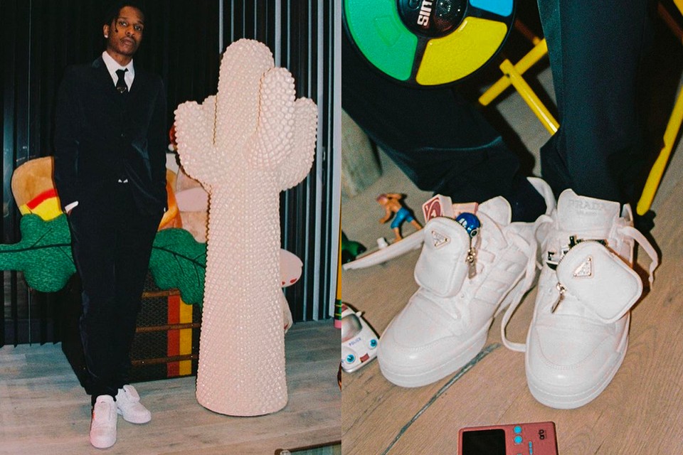 A$AP Rocky коллаборация кроссовки новости эксклюзив  мода Prada adidas