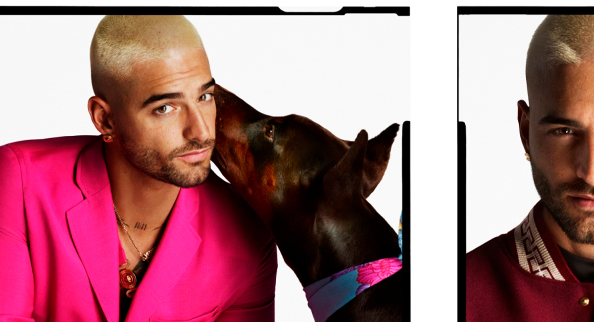 Певец Малума и его собака в новой весенней рекламной кампании Versace